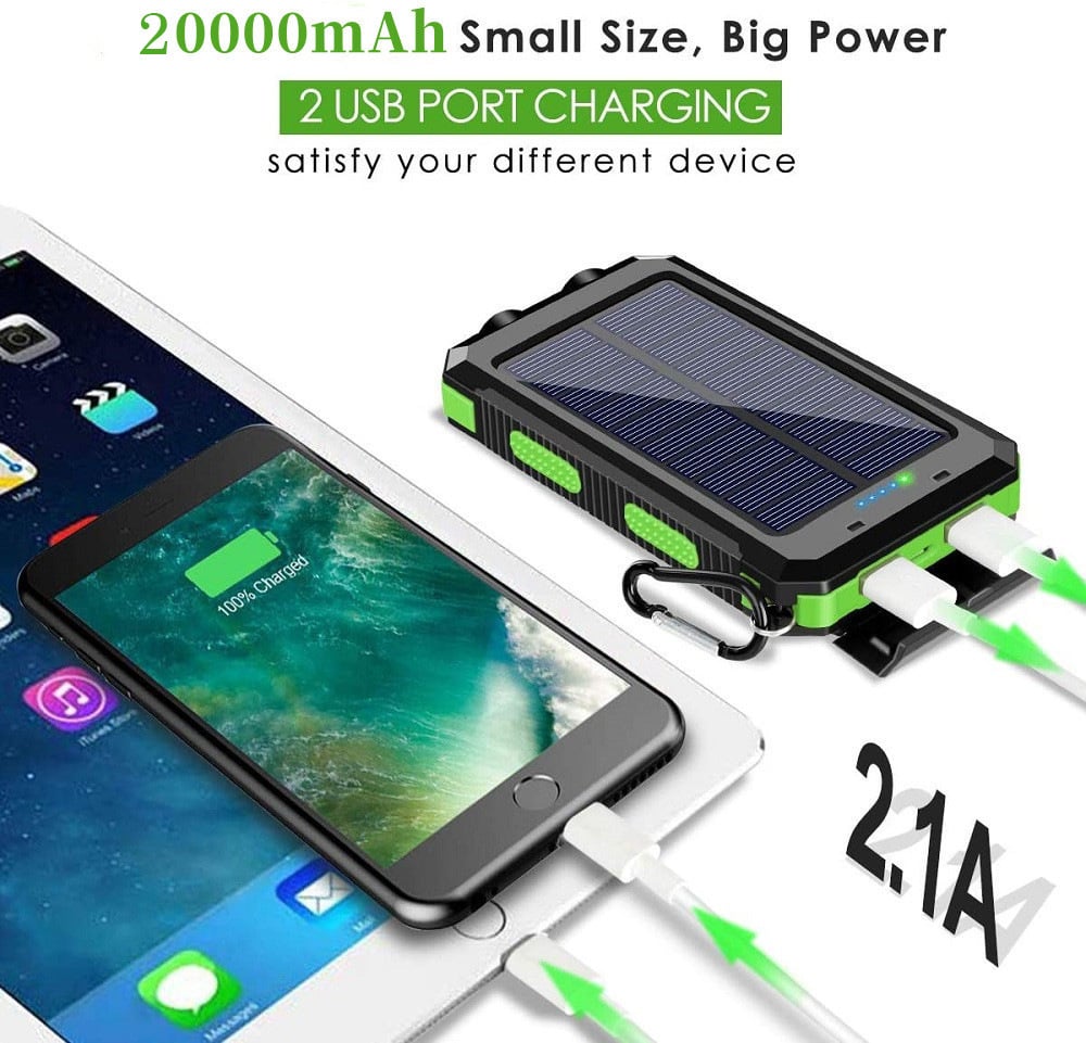📢🔥Hot Sale🔥Waterproof Solar Power Bank