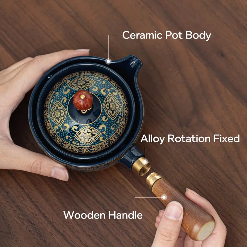 š„49% OFFš„New Rotating Teapotš„With 4 Cups And Suitcase - New 360° Rotating Teapot