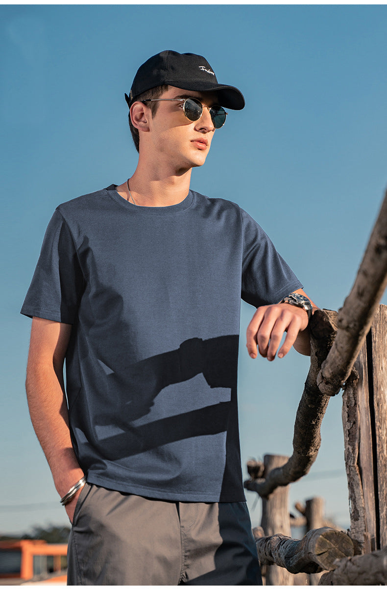 🔥45% off🔥Ice Silk Cotton Men's Short Sleeve T-shirt