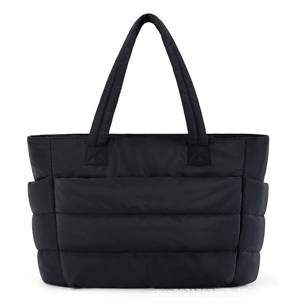 👜Women's Waterproof Bubble Bag 20L Fluffy Tote Bag Quilted Laptop Shoulder Handbag