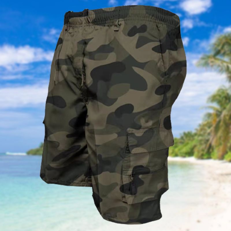 🔥2023 Hot Sale🔥Men's Zipper Pockets Hiking Athletic Running Shorts