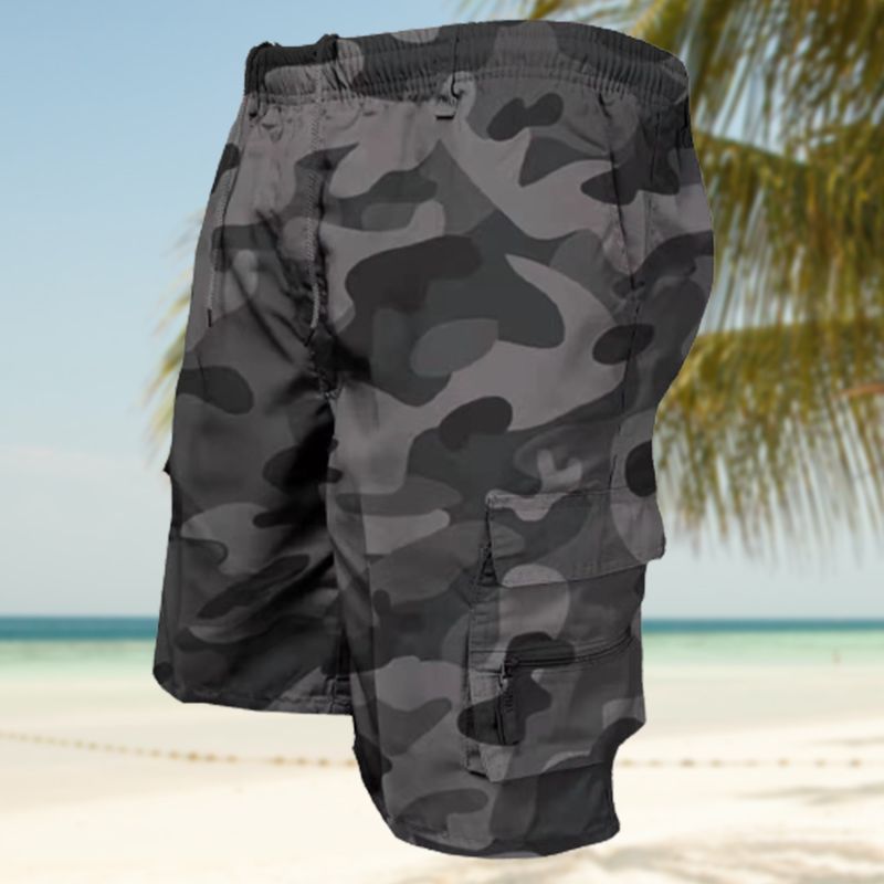 🔥2023 Hot Sale🔥Men's Zipper Pockets Hiking Athletic Running Shorts