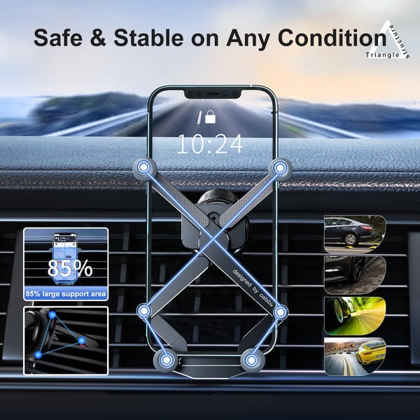 š„2023 new hot saleš„Invisible Rotatable Air Vent Mount Car Phone Holder
