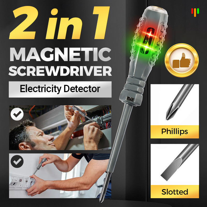 🎉Buy 2 Get 1 Free🎉2-in-1 High Torque Strong Magnetic Screwdriver Electricity Detector