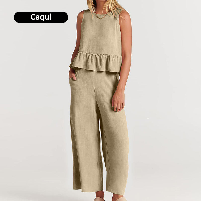 Women's Spring Summer 2 Piece Set - Lounge Set with Pockets (Buy 2, Free Shipping)