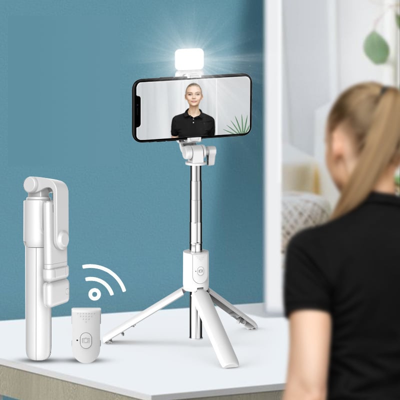 (🔥HOT SALE NOW- 49% OFF🔥) 6 In 1 Wireless Bluetooth Selfie Stick ⚡ BUY 4 GET EXTRA 49% OFF
