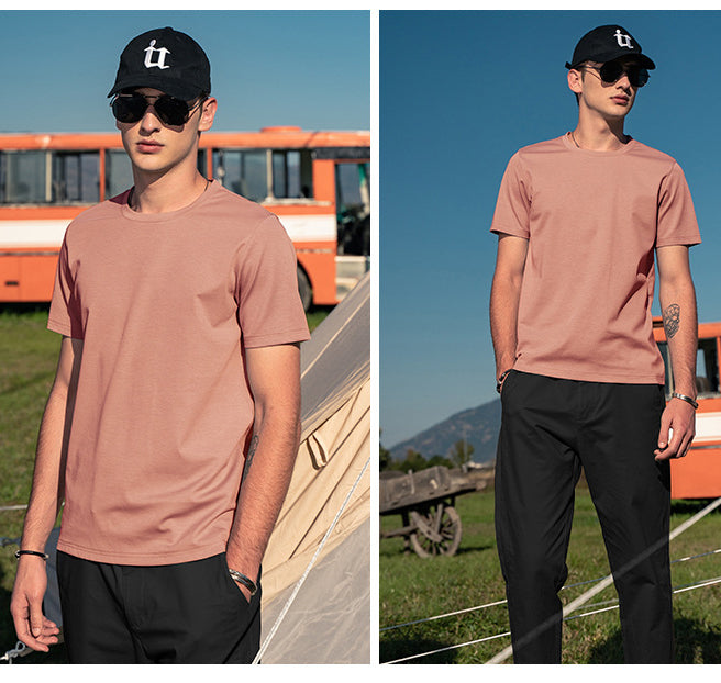 🔥45% off🔥Ice Silk Cotton Men's Short Sleeve T-shirt