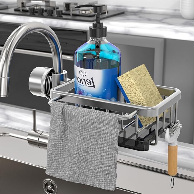 Sink Drain Rack Sponge Storage