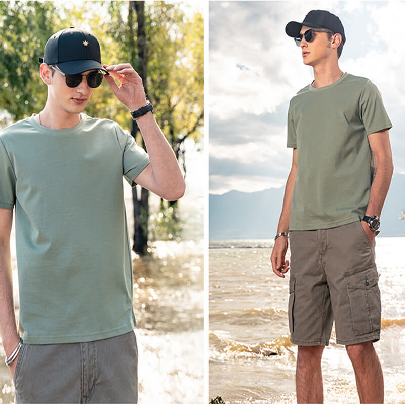 🔥45% off🔥Ice Silk Cotton Men's Short Sleeve T-shirt