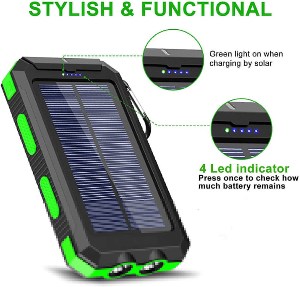 📢🔥Hot Sale🔥Waterproof Solar Power Bank