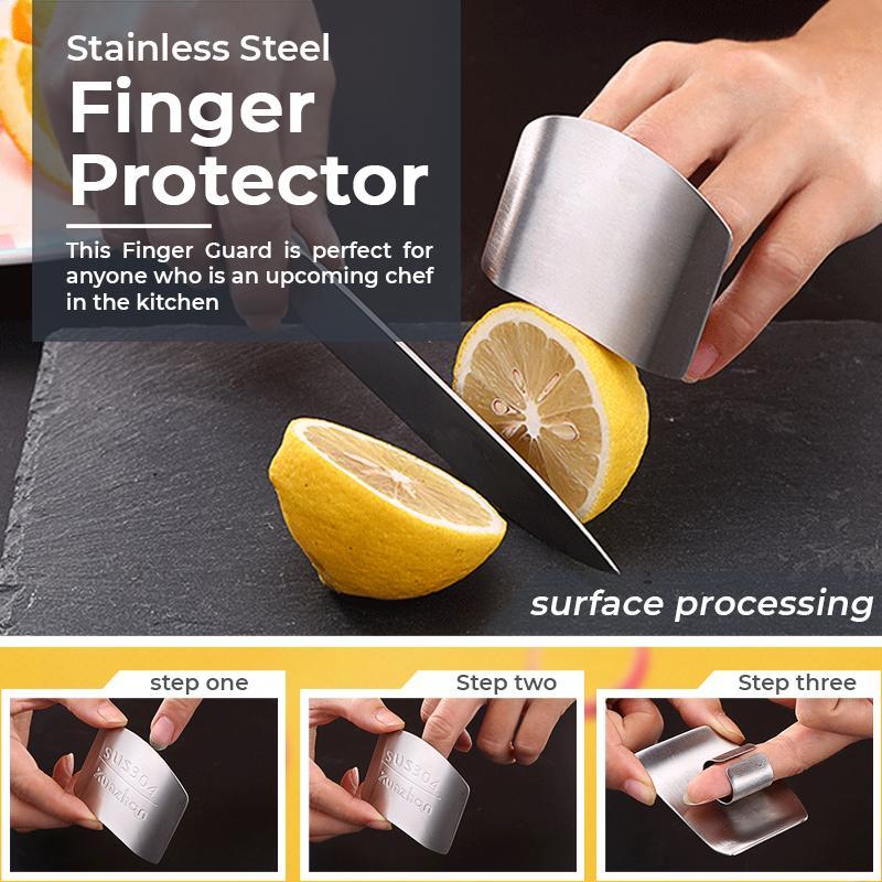 👩🍳Artefact kitchen - Stainless steel finger guards 【2 bought 1 free】