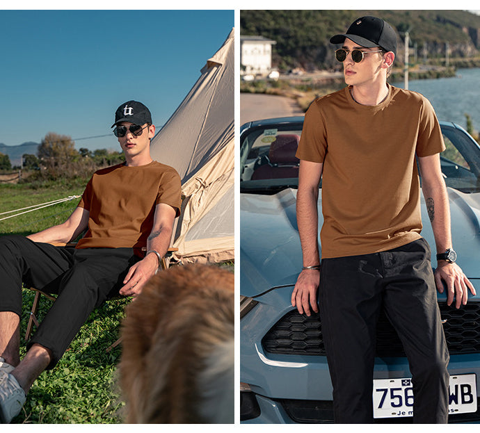 🔥45% off🔥Ice Silk Cotton Men's Short Sleeve T-shirt