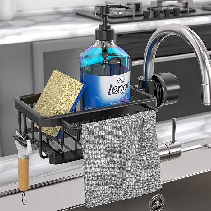 Sink Drain Rack Sponge Storage