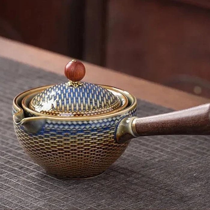 š„49% OFFš„New Rotating Teapotš„With 4 Cups And Suitcase - New 360° Rotating Teapot