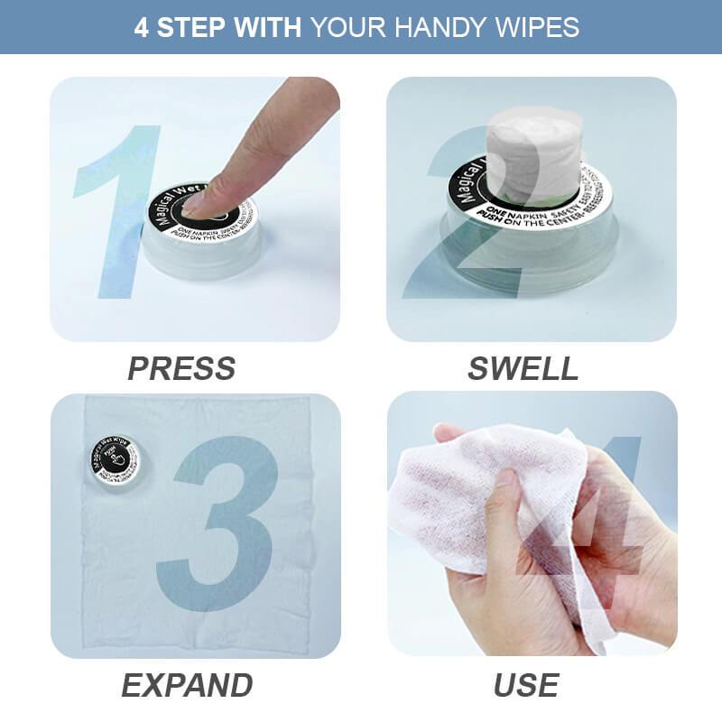 🎁Disposable Portable Press-On Disinfectant Wipes🌸 No added disinfectant wipes 💝 Available for mothers and babies