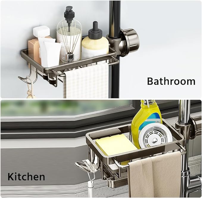 Sink Drain Rack Sponge Storage