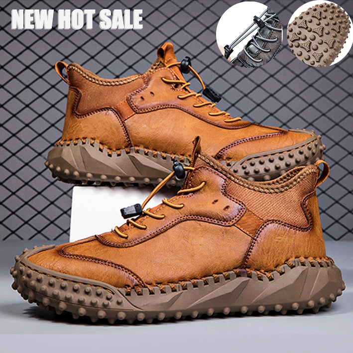 【49% OFF】 Men's hand-stitched leather casual sneakers🔥Buy 2 pairs,Free Shipping 🔥