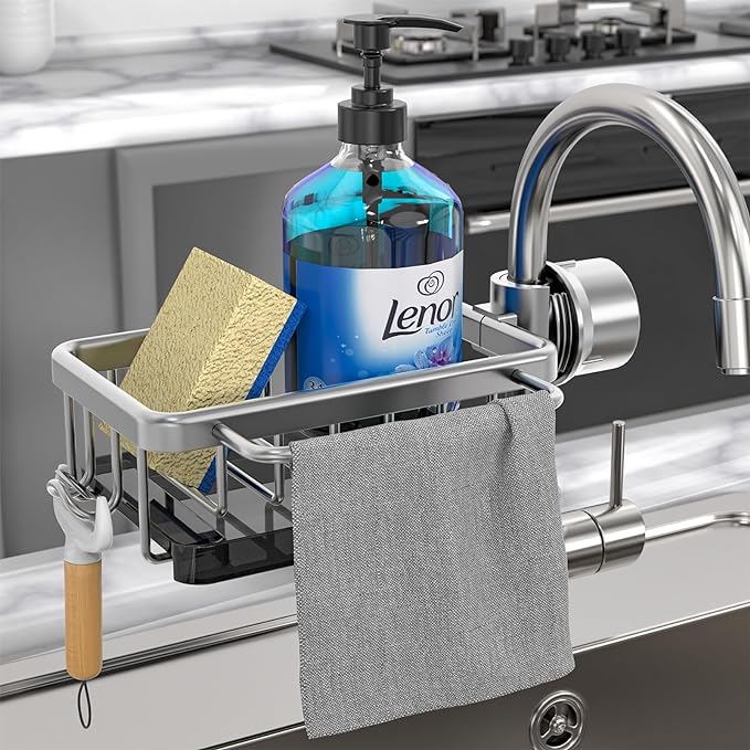Sink Drain Rack Sponge Storage