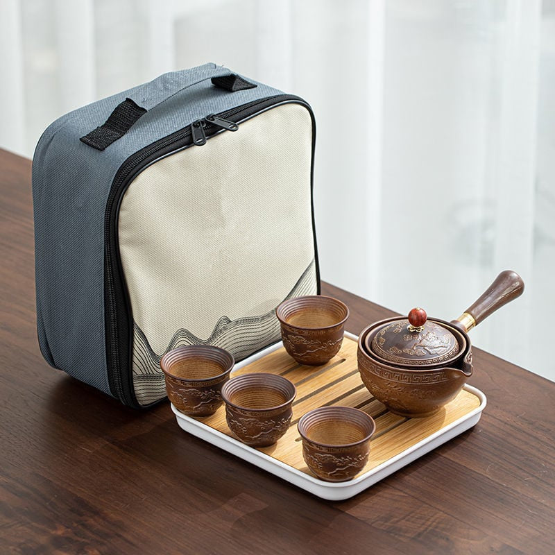 š„49% OFFš„New Rotating Teapotš„With 4 Cups And Suitcase - New 360° Rotating Teapot