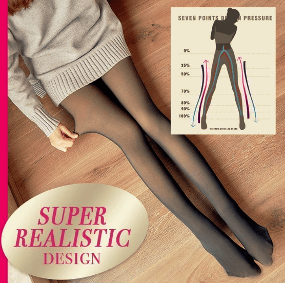 🎅Christmas discount 50%🎄Flawless Legs Fake Translucent Warm Fleece Pantyhose
