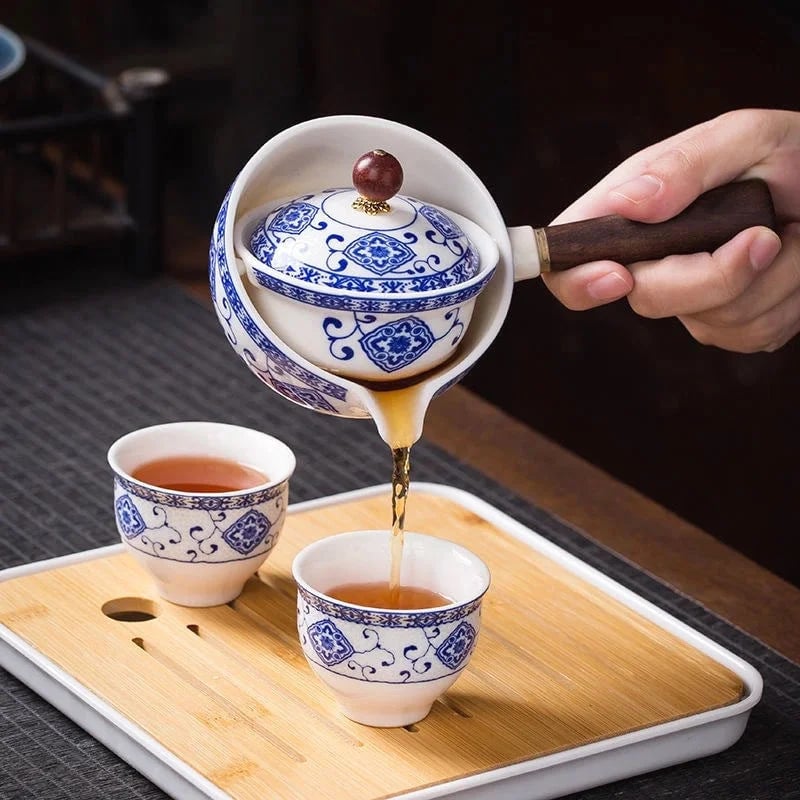 š„49% OFFš„New Rotating Teapotš„With 4 Cups And Suitcase - New 360° Rotating Teapot