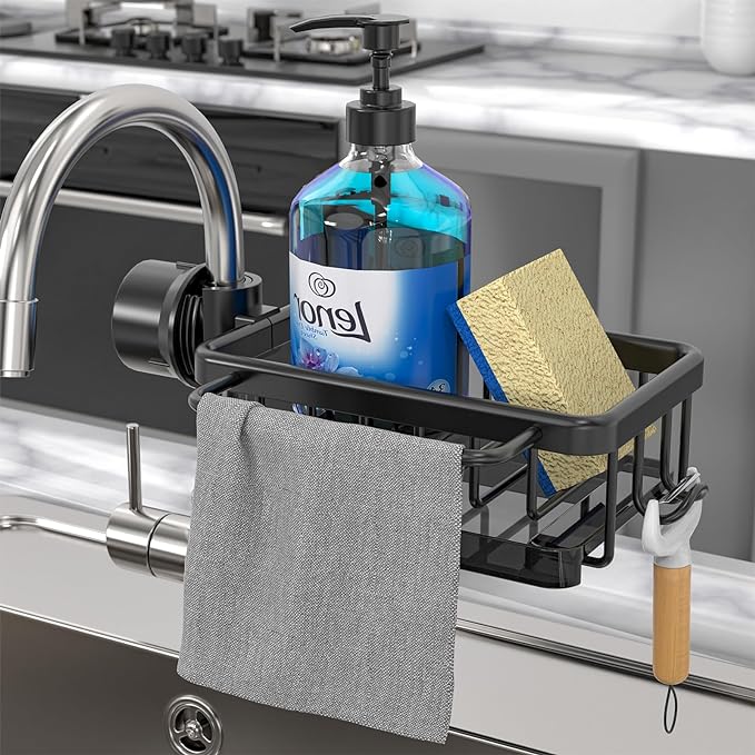 Sink Drain Rack Sponge Storage