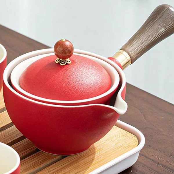 š„49% OFFš„New Rotating Teapotš„With 4 Cups And Suitcase - New 360° Rotating Teapot