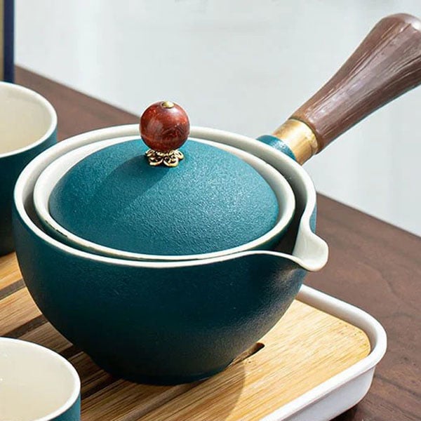 š„49% OFFš„New Rotating Teapotš„With 4 Cups And Suitcase - New 360° Rotating Teapot