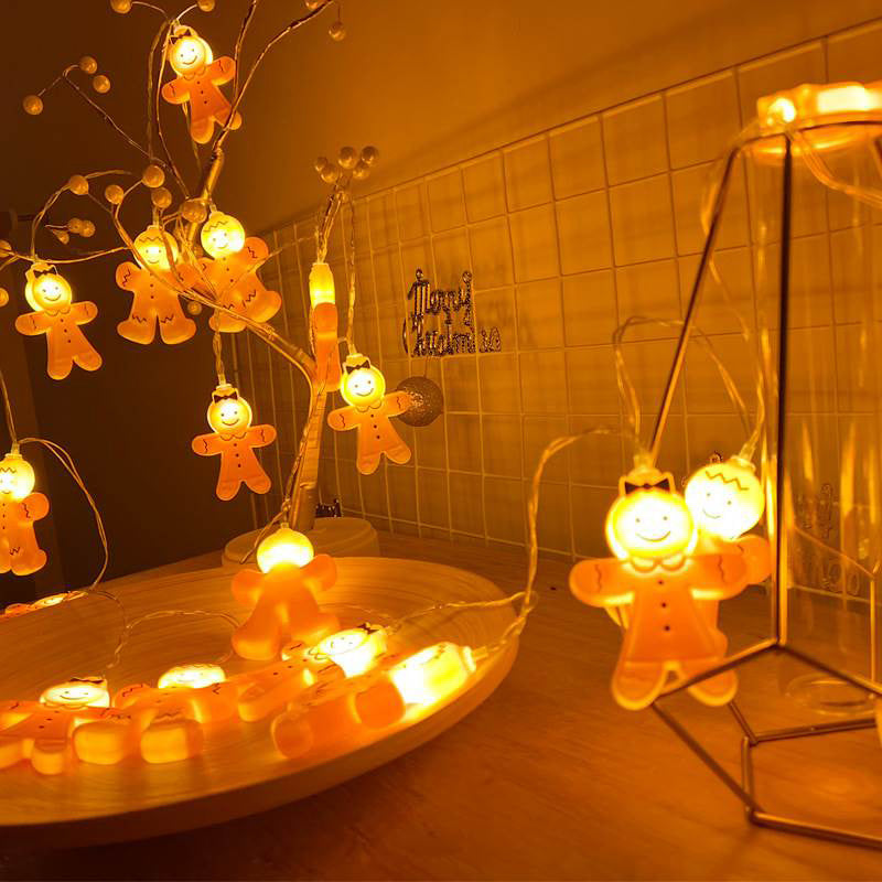 Christmas Atmosphere LED Gingerbread Man Light Strings