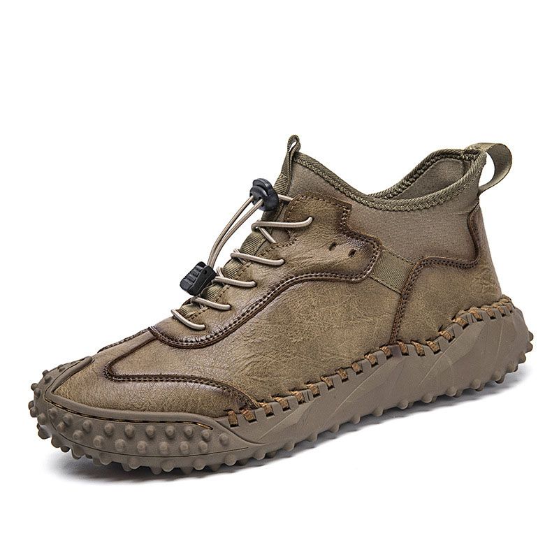 【49% OFF】 Men's hand-stitched leather casual sneakers🔥Buy 2 pairs,Free Shipping 🔥