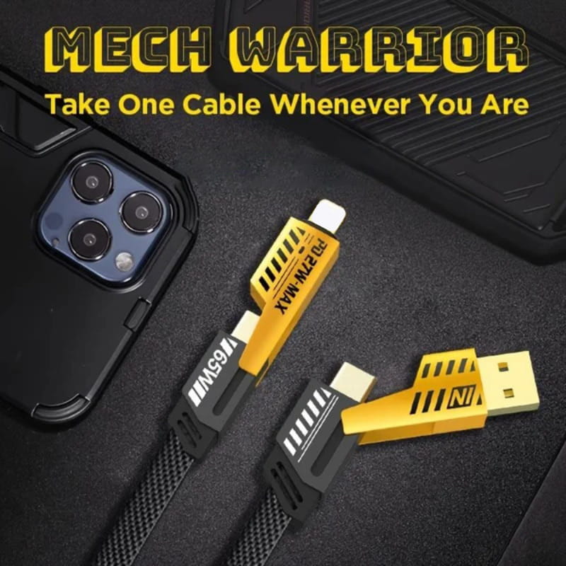š„NEW HOT SALEš„4 in 1 PD 27W 65W Fast Charging Cable