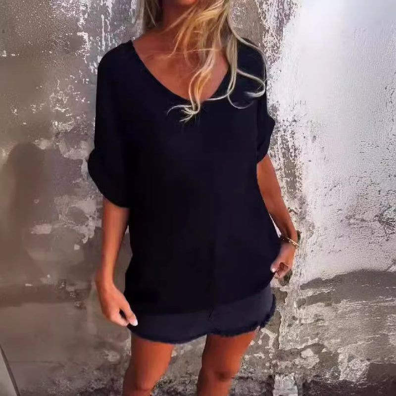 🔥Summer Sale🔥Oversize V-Neck T Shirt for Women