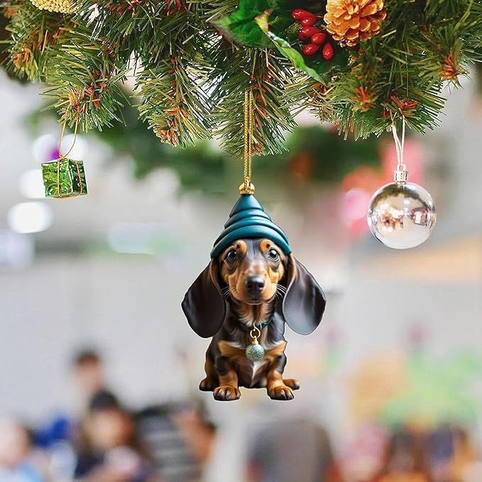 🎄Dog Christmas tree ornament✨Hanging dog ornaments