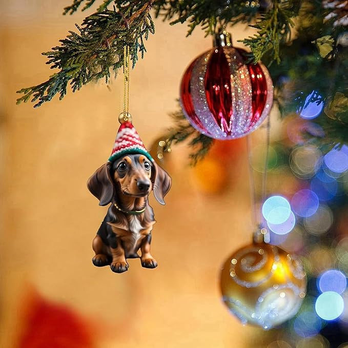 🎄Dog Christmas tree ornament✨Hanging dog ornaments