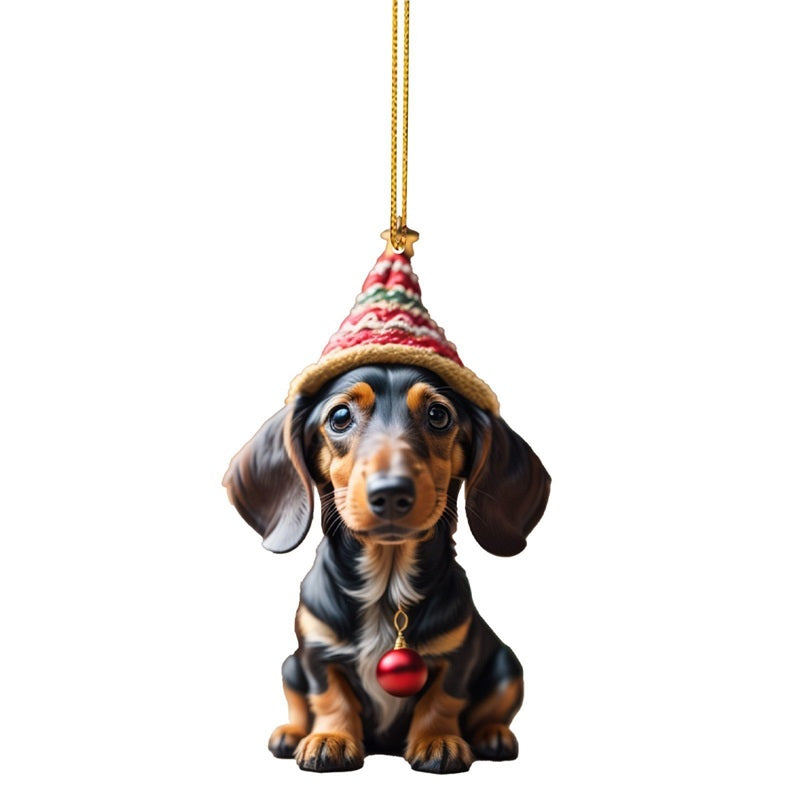 🎄Dog Christmas tree ornament✨Hanging dog ornaments