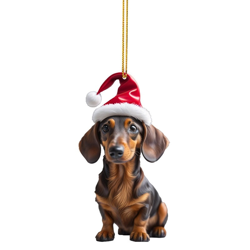 🎄Dog Christmas tree ornament✨Hanging dog ornaments