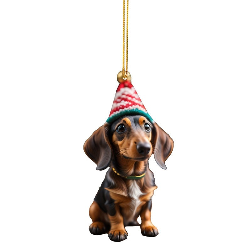 🎄Dog Christmas tree ornament✨Hanging dog ornaments