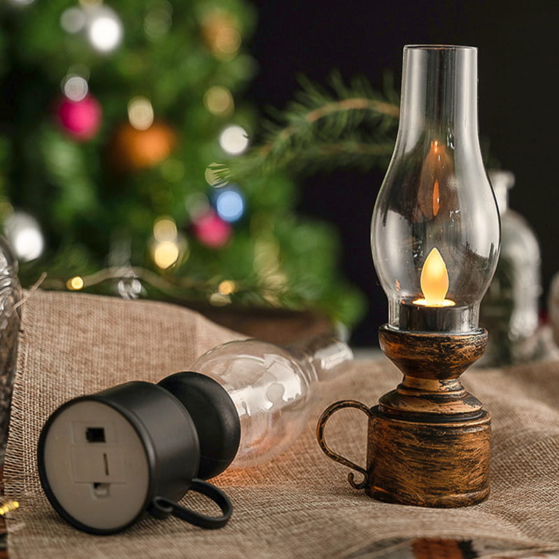 Halloween Carnival Nightš„š„LED Vintage Kerosene Lamp Electronic Swing Candle