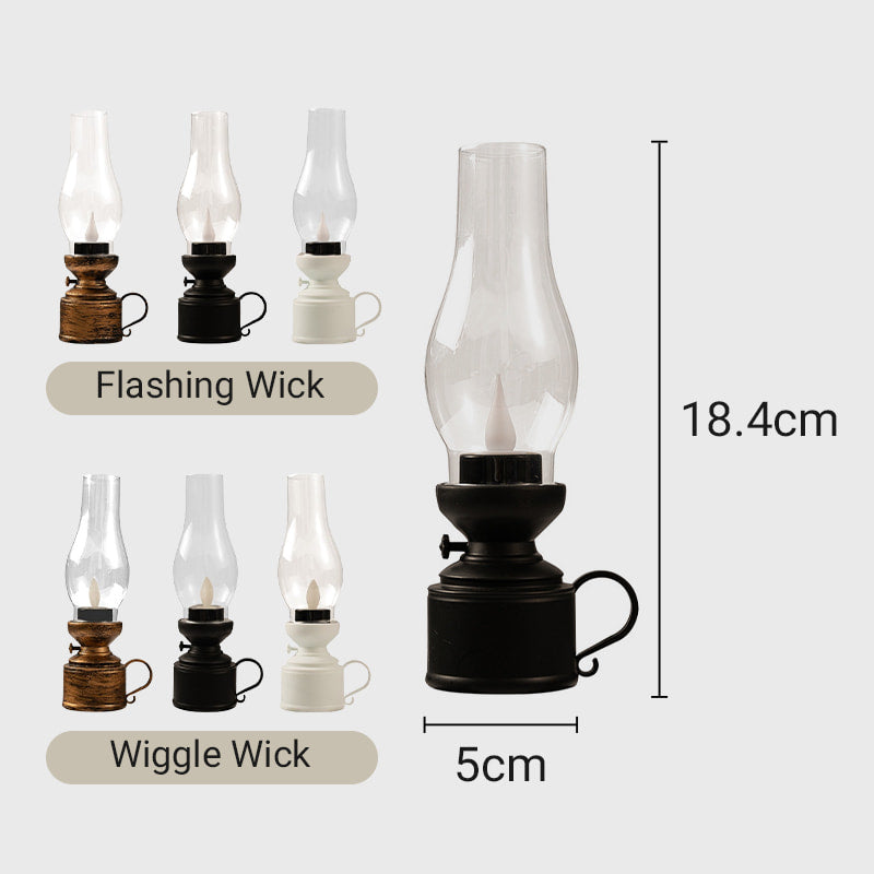 Halloween Carnival Nightš„š„LED Vintage Kerosene Lamp Electronic Swing Candle