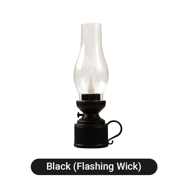 Halloween Carnival Nightš„š„LED Vintage Kerosene Lamp Electronic Swing Candle