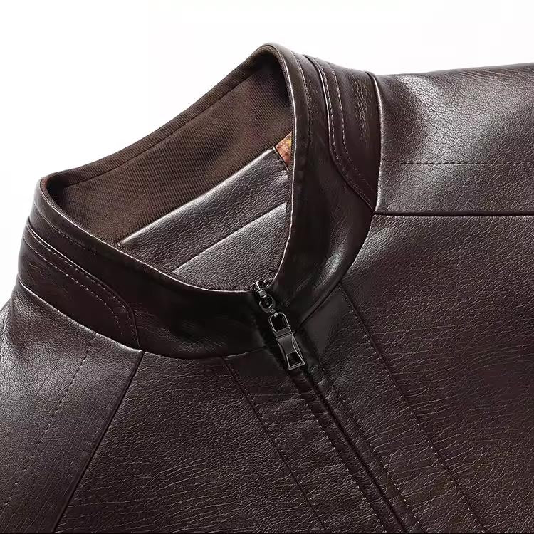 ✨New Arrival✨Men’s Warm Plush Lining Leather Jacket