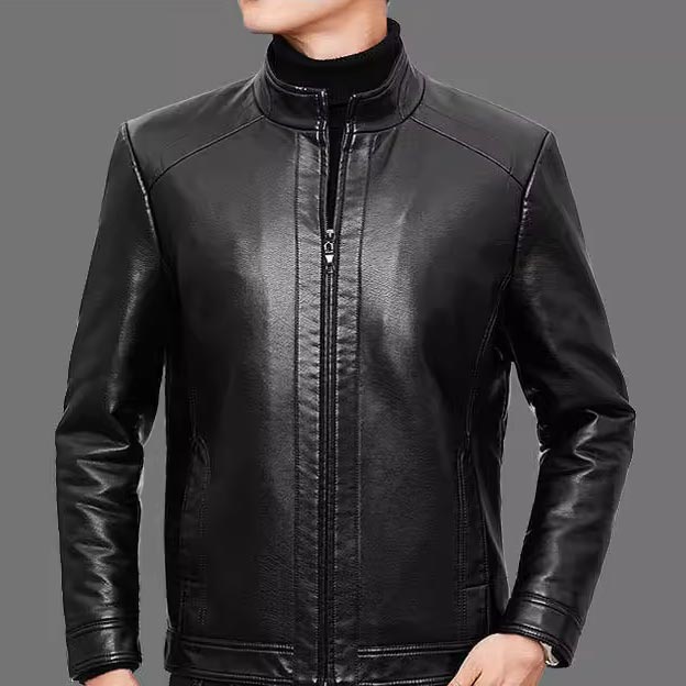 ✨New Arrival✨Men’s Warm Plush Lining Leather Jacket