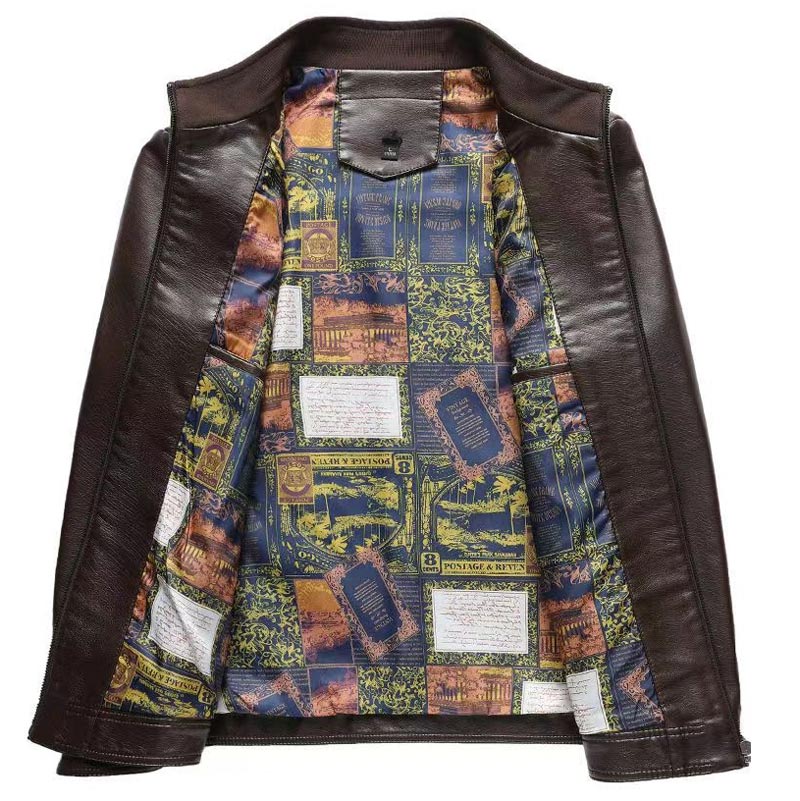 ✨New Arrival✨Men’s Warm Plush Lining Leather Jacket