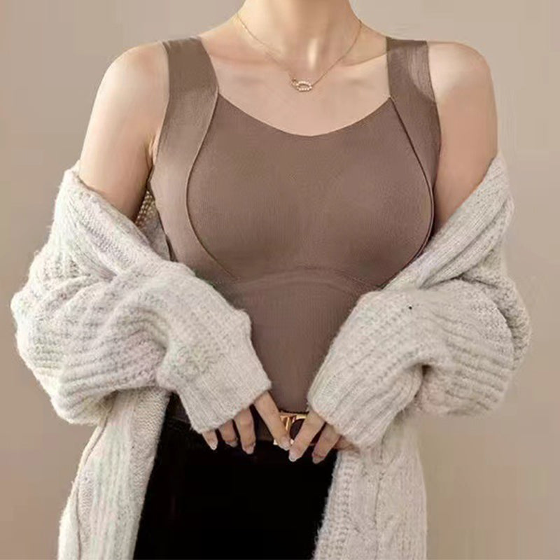 🎉hot selling Thickened Warm Tank Top with Shelf Bra