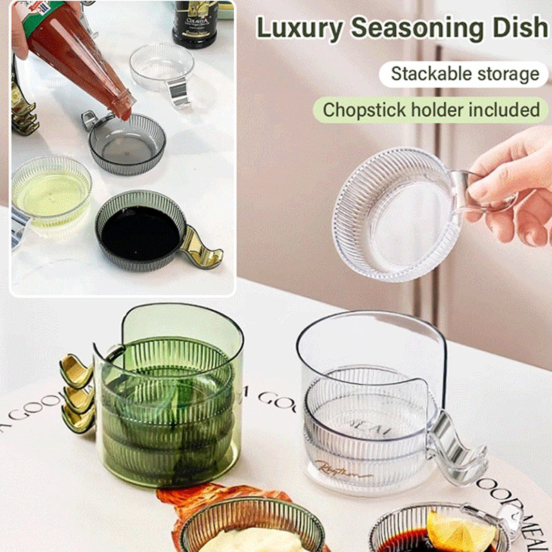 🧑🍳🧑🍳Kitchen Essentials🍽️ Clear Small Dipping Dish with Handle