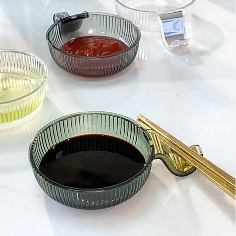 🧑🍳🧑🍳Kitchen Essentials🍽️ Clear Small Dipping Dish with Handle