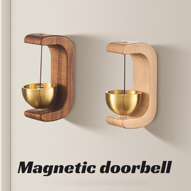 š„2025 HOT SALEš„ Magnetic Wooden Wind Chime Doorbell Decoration