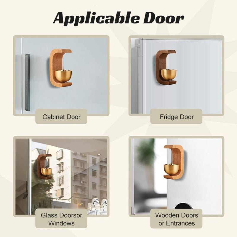 š„2025 HOT SALEš„ Magnetic Wooden Wind Chime Doorbell Decoration