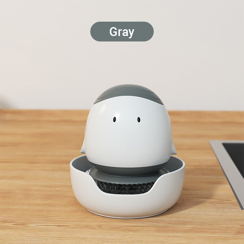 Cute Steel Scrubber with Integrated Detergent Dispenser