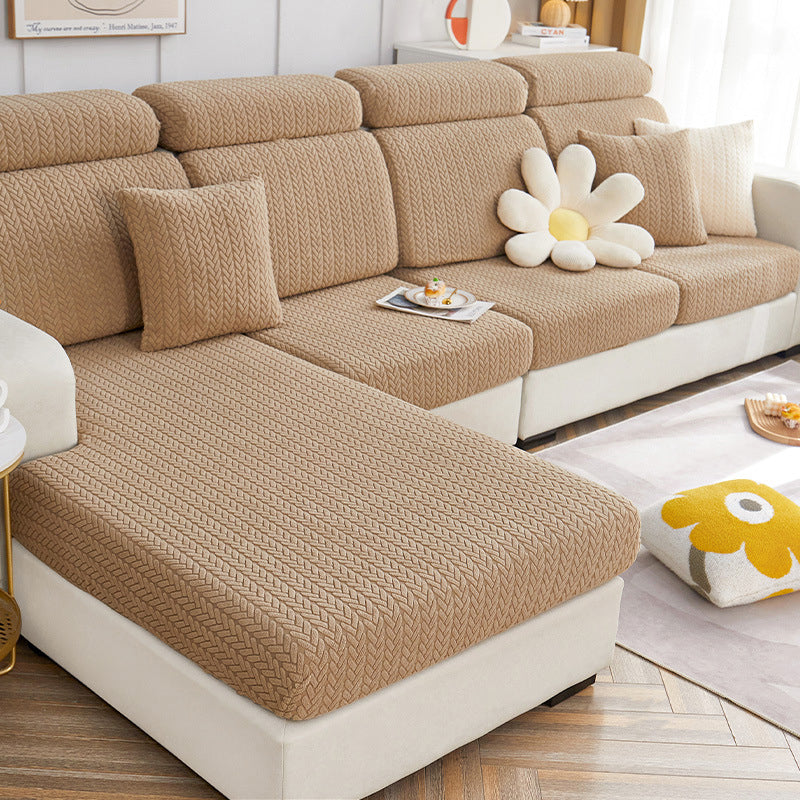 3D Jacquard Stretch Full Wrap Sofa Cover
